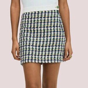 Kate Spade Pop Tweed Mini Skirt NWOT $228 MSRP